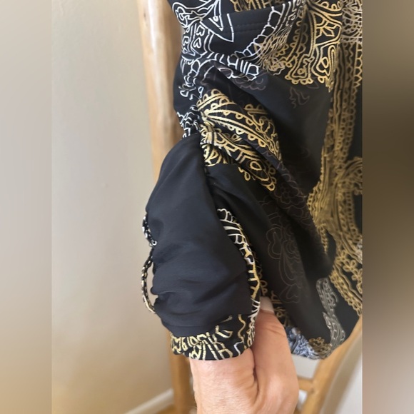 Silhouette Solutions One Piece Figure Flattering Swimsuit black/gold size 12 - Picture 2 of 7